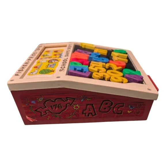 Fisher-Price School Days Desk Vintage Educational Toy Magnetic Letters Numbers - Picture 4 of 13